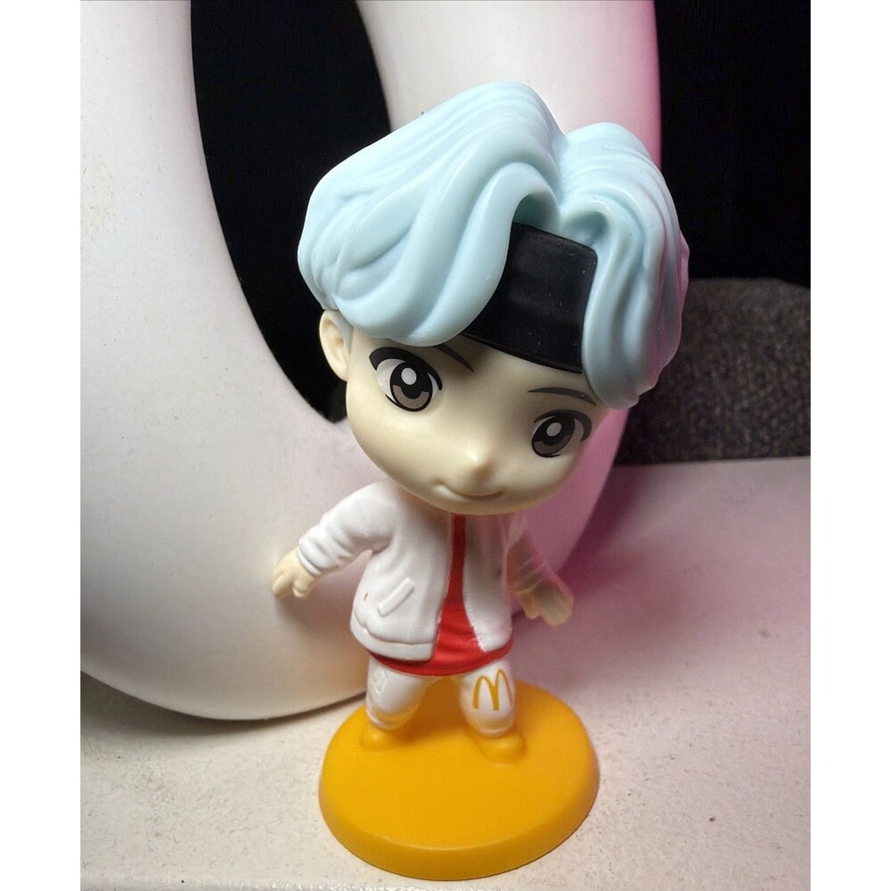 Rare 2025 McDonald's Suga TINY TAN x BTS‎ 2025 Happy Meal Toy Blue Hair